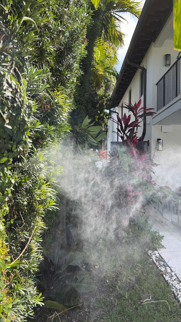 Landscape bed mosquito misting install DFW TX, Texan Mosquito Systems